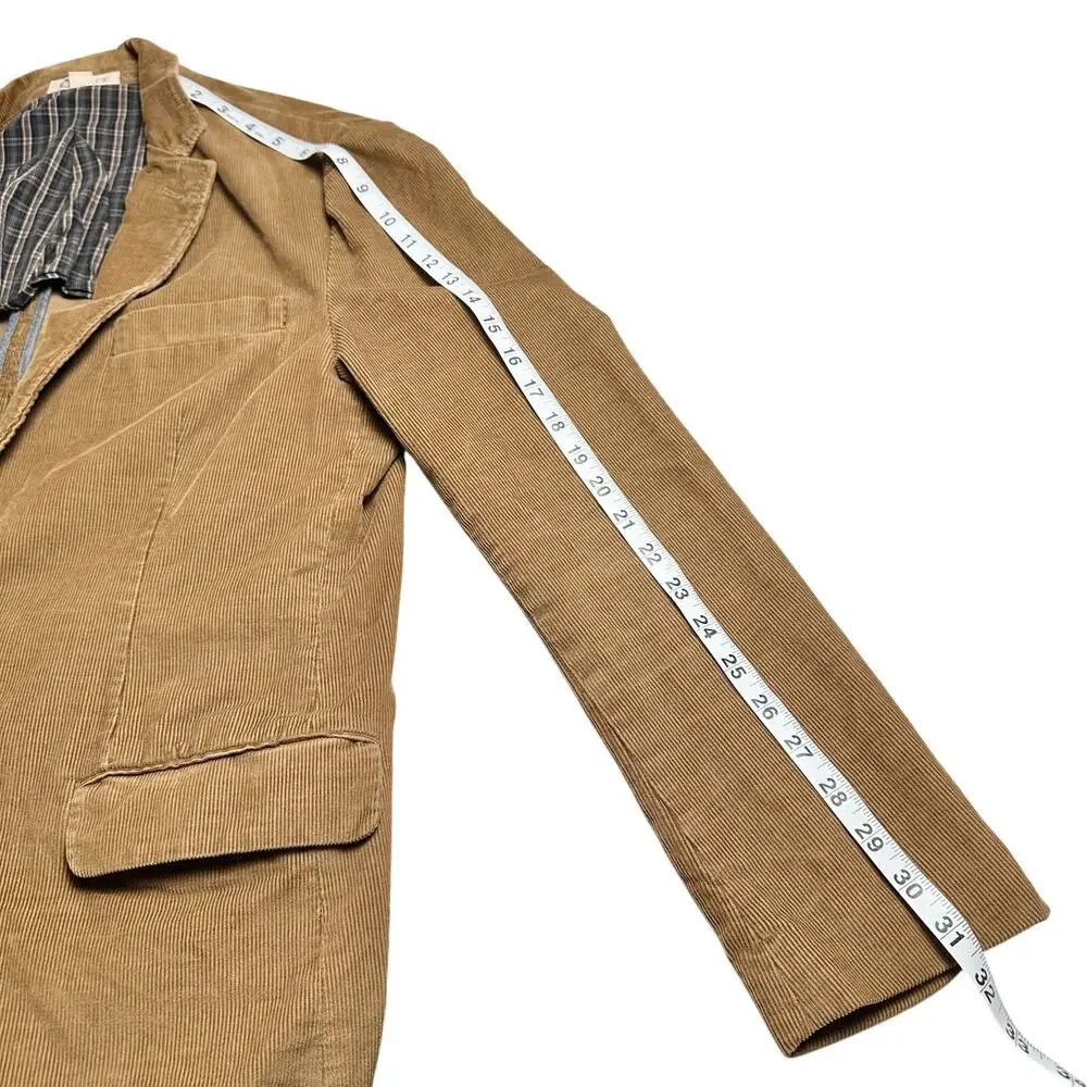 J. Crew | Men | Tan Corduroy Single Breasted Blazer | Size Medium